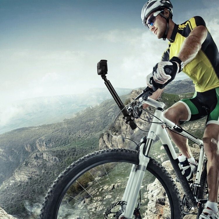 Πτυσσόμενο Selfie Stick Μηχανής / Ποδηλάτου 110cm για Action Camera GoPro - Puluz Πτυσσόμενο Selfie Stick Μηχανής / Ποδηλάτου 110cm για Action Camera GoPro - Puluz