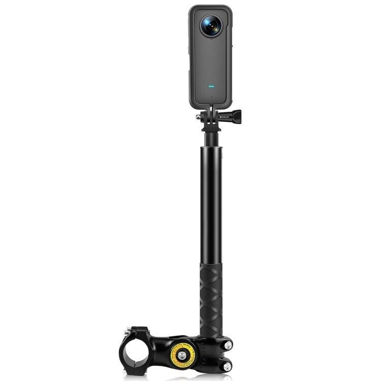 Πτυσσόμενο Selfie Stick Μηχανής / Ποδηλάτου 110cm για Action Camera GoPro - Puluz Πτυσσόμενο Selfie Stick Μηχανής / Ποδηλάτου 110cm για Action Camera GoPro - Puluz