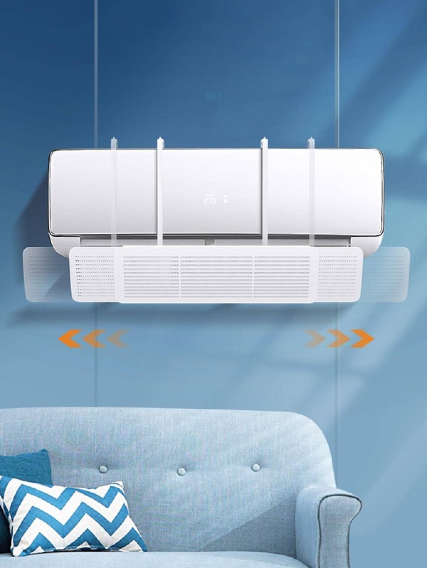 Πτυσσόμενος Οδηγός Ροής Αέρα για Κλιματιστικά 52-92cm Πτυσσόμενος Οδηγός Ροής Αέρα για Κλιματιστικά 52-92cm