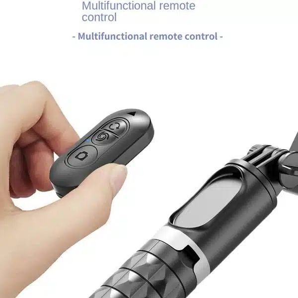 Πτυσσόμενος Σταθεροποιητής Κινητού - Gimbal - Τρίποδο - Selfie Stick με Ενσωματωμένο & Αποσπώμενο Bluetooth Χειριστήριο και 3 Επιλογές Φωτισμού Andowl Μαύρο Πτυσσόμενος Σταθεροποιητής Κινητού - Gimbal - Τρίποδο - Selfie Stick με Ενσωματωμένο & Αποσπώμενο Bluetooth Χειριστήριο και 3 Επιλογές Φωτισμού Andowl Μαύρο