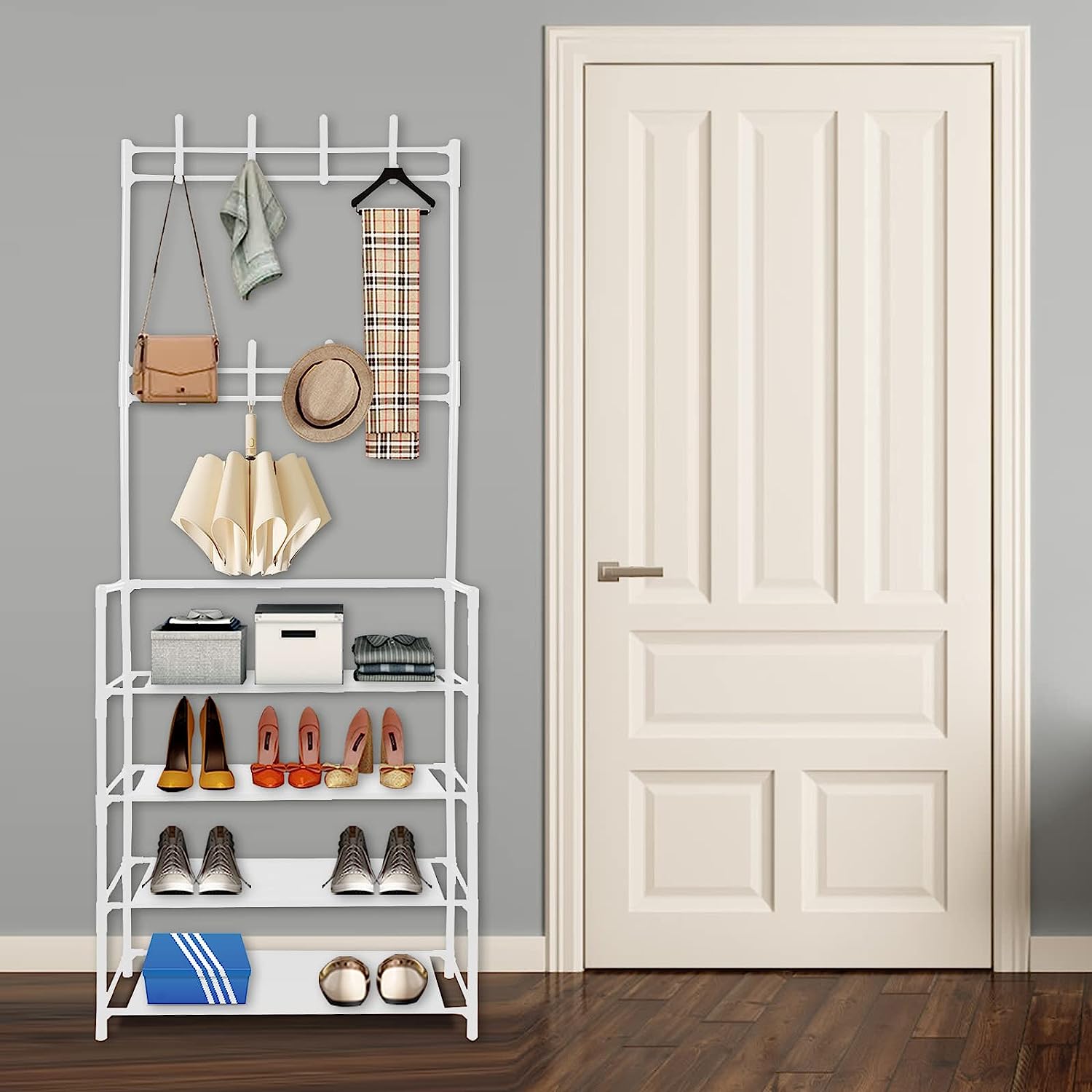 Quick Set Up - Μεταλλική Ραφιέρα Παπουτσοθήκη με Πλαστικούς Συνδέσμους 154x60x29cm 4 Επιπέδων & Κρεμάστρα, Τουαλέτας Μπάνιου, Έπιπλο Εισόδου Quick Set Up - Μεταλλική Ραφιέρα Παπουτσοθήκη με Πλαστικούς Συνδέσμους 154x60x29cm 4 Επιπέδων & Κρεμάστρα, Τουαλέτας Μπάνιου, Έπιπλο Εισόδου