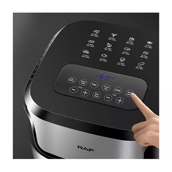 RAF Air Frier Φριτέζα Αέρος 1800W με Αποσπώμενο Κάδο 8,6L Ασημί RAF Air Frier Φριτέζα Αέρος 1800W με Αποσπώμενο Κάδο 8,6L Ασημί