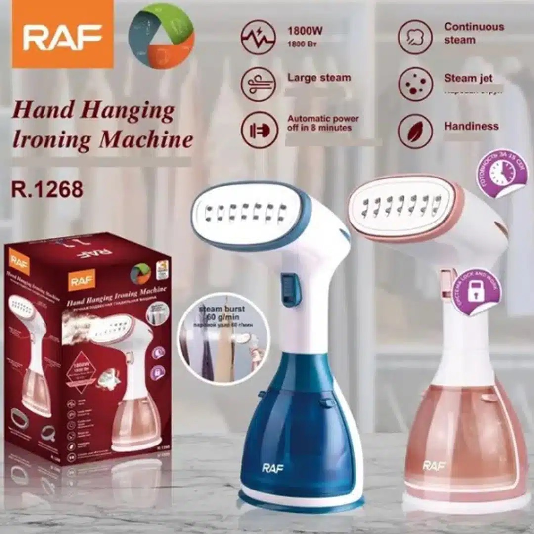 Raf Ατμοκαθαριστής Steam Iron Χειρός Σιδερώματος Ρούχων Ταξιδιού 1500W με Δοχείο 280ml Raf Ατμοκαθαριστής Steam Iron Χειρός Σιδερώματος Ρούχων Ταξιδιού 1500W με Δοχείο 280ml