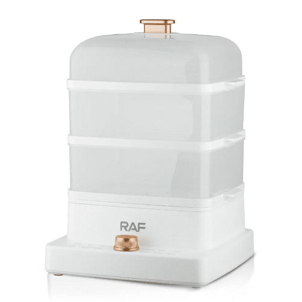 RAF Ατμομάγειρας 1200W 12lt με 3 Επίπεδα Μαγειρέματος με Διακόπτη Αυτόματης Απενεργοποίησης και Αντιολισθητική Βάση Λευκό RAF Ατμομάγειρας 1200W 12lt με 3 Επίπεδα Μαγειρέματος με Διακόπτη Αυτόματης Απενεργοποίησης και Αντιολισθητική Βάση Λευκό