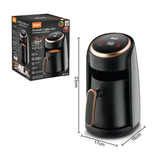 RAF Ηλεκτρική Καφετιέρα Ελληνικού Καφέ 300ml 600W RAF Ηλεκτρική Καφετιέρα Ελληνικού Καφέ 300ml 600W