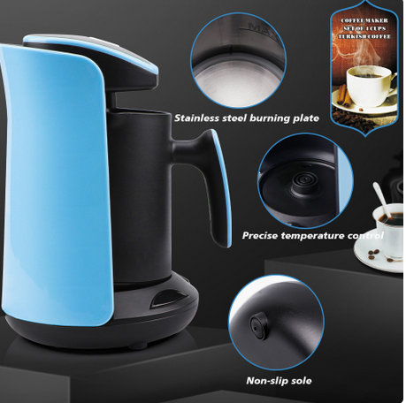 Ηλεκτρική Μηχανή Ελληνικού Καφέ 600W με Χωρητικότητα 550ml και Αποσπώμενη Βάση Ηλεκτρική Μηχανή Ελληνικού Καφέ 600W με Χωρητικότητα 550ml και Αποσπώμενη Βάση