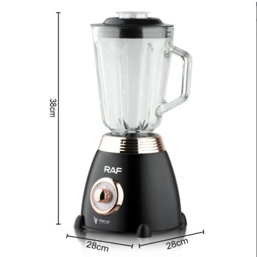 RAF Ηλεκτρικό Μίξερ - Μπλέντερ 1000W με Χωρητικότητα 1.5L - με 6 Λεπίδες από Ανοξείδωτο Ατσάλι RAF Ηλεκτρικό Μίξερ - Μπλέντερ 1000W με Χωρητικότητα 1.5L - με 6 Λεπίδες από Ανοξείδωτο Ατσάλι