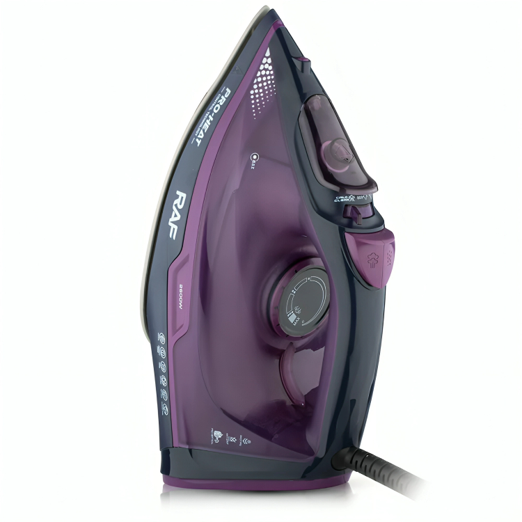 RAF Ηλεκτρικό Σίδερο Ατμού 2600W με Αντικολλητική Πλάκα RAF Ηλεκτρικό Σίδερο Ατμού 2600W με Αντικολλητική Πλάκα