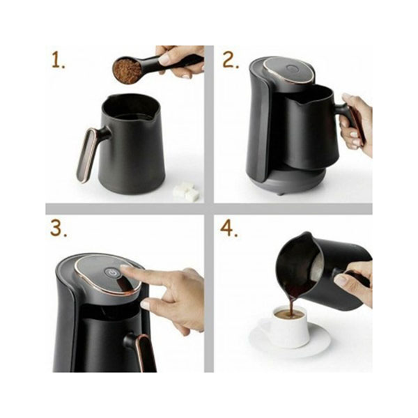 Καφετιέρα Παρασκευής Ελληνικού Καφέ για 4 Φλυτζάνια- RAF Καφετιέρα Παρασκευής Ελληνικού Καφέ για 4 Φλυτζάνια- RAF