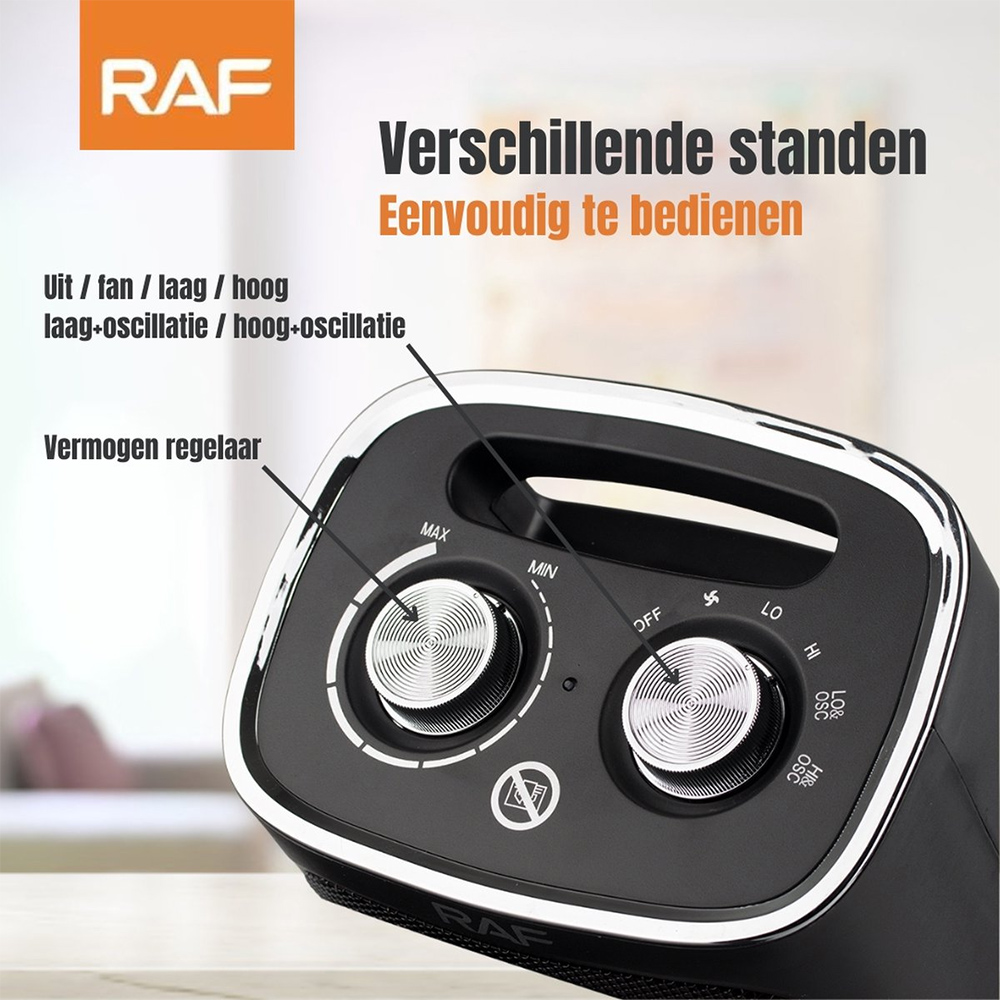 RAF Κεραμικό Περιστρεφόμενο Αερόθερμο Δαπέδου 1800W με 2 Βαθμίδες Θέρμανσης και Ρυθμιζόμενο Θερμοστάτη RAF Κεραμικό Περιστρεφόμενο Αερόθερμο Δαπέδου 1800W με 2 Βαθμίδες Θέρμανσης και Ρυθμιζόμενο Θερμοστάτη