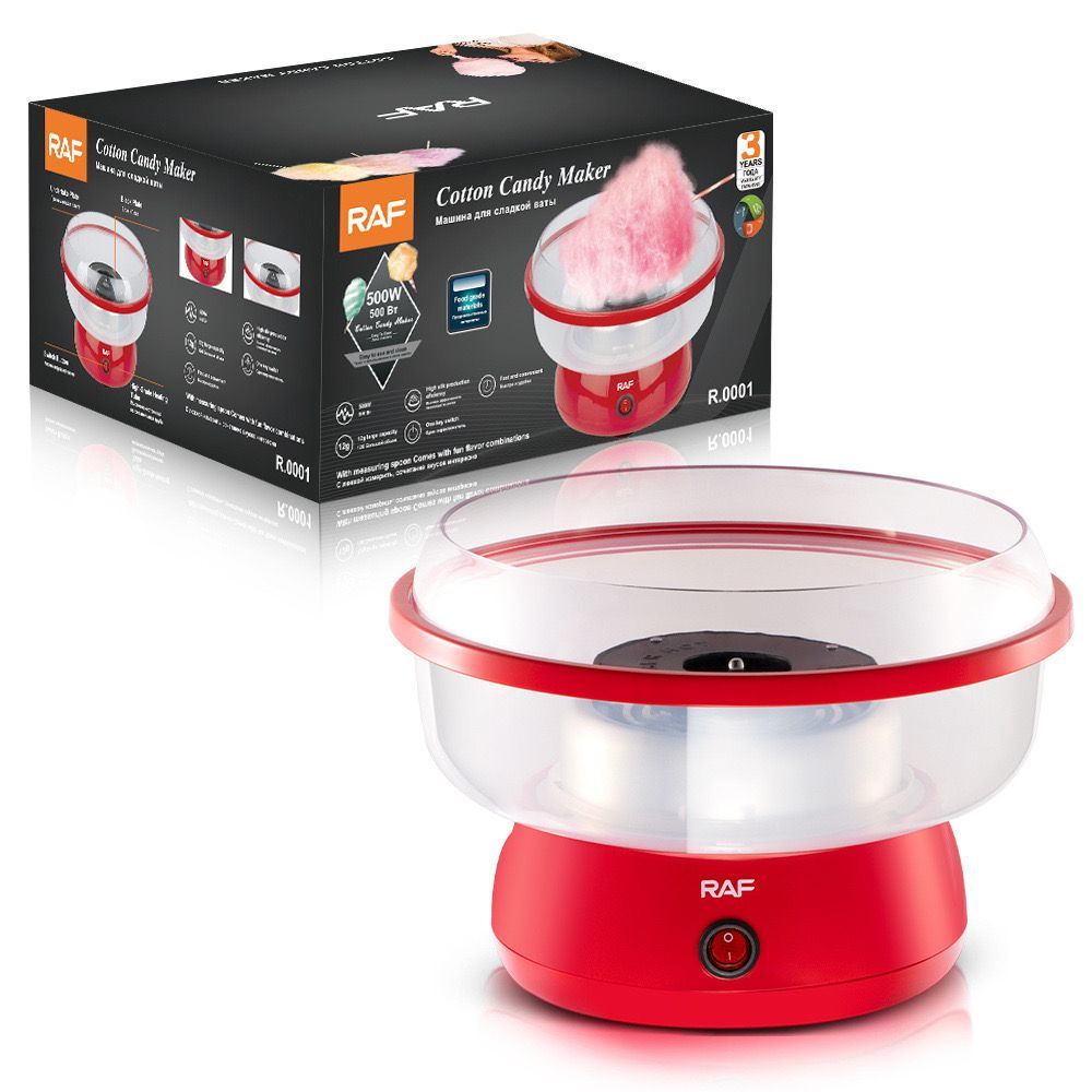 RAF Μηχανή για Μαλλί της Γριάς 500W -Cotton Candy Maker Κόκκινο RAF Μηχανή για Μαλλί της Γριάς 500W -Cotton Candy Maker Κόκκινο