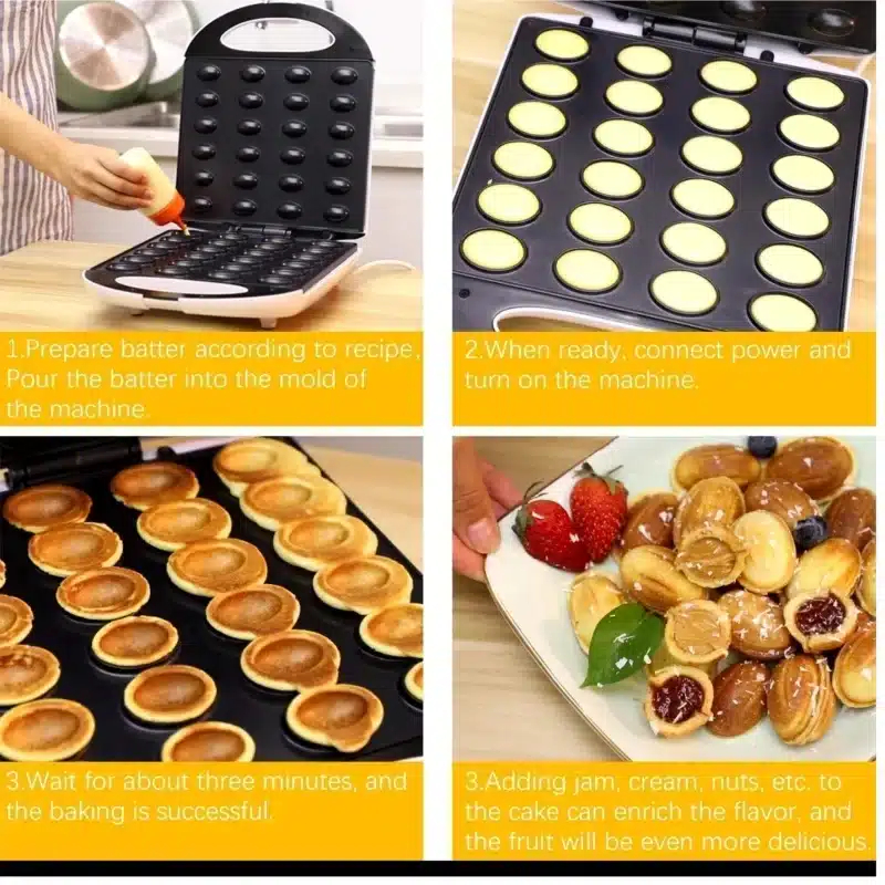 RAF Παρασκευαστής για Καρυδάκια με Αντικολλητικές Πλάκες 24 Θέσεων RAF Παρασκευαστής για Καρυδάκια με Αντικολλητικές Πλάκες 24 Θέσεων