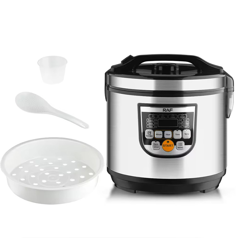 RAF Πολυμάγειρας - Ατμομάγειρας – Βραστήρας ρυζιού - Γιαουρτοπαρασκευαστής 900W Χωρητικότητας 5lt RAF Πολυμάγειρας - Ατμομάγειρας – Βραστήρας ρυζιού - Γιαουρτοπαρασκευαστής 900W Χωρητικότητας 5lt