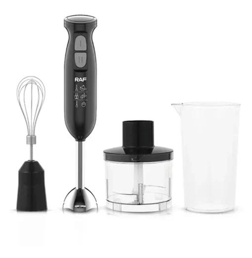 RAF Σετ 4 σε 1 Ραβδομπλέντερ με Ανοξείδωτη Ράβδο 340W - Μίξερ Multi, Πολυκόπτης, Μίνι Πίμερ & Αναδευτήρας -R327 RAF Σετ 4 σε 1 Ραβδομπλέντερ με Ανοξείδωτη Ράβδο 340W - Μίξερ Multi, Πολυκόπτης, Μίνι Πίμερ & Αναδευτήρας -R327