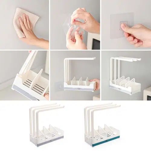 Ράφι Οργάνωσης Νεροχύτη με Βάση για Πετσέτες και Σφουγγάρια 24.5×23.5x11x6cm – Λευκό Ράφι Οργάνωσης Νεροχύτη με Βάση για Πετσέτες και Σφουγγάρια 24.5×23.5x11x6cm – Λευκό