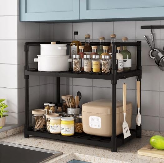 Ραφιέρα 2 Επιπέδων για Κουζίνα ή Μπάνιο 49x48x26cm Ραφιέρα 2 Επιπέδων για Κουζίνα ή Μπάνιο 49x48x26cm