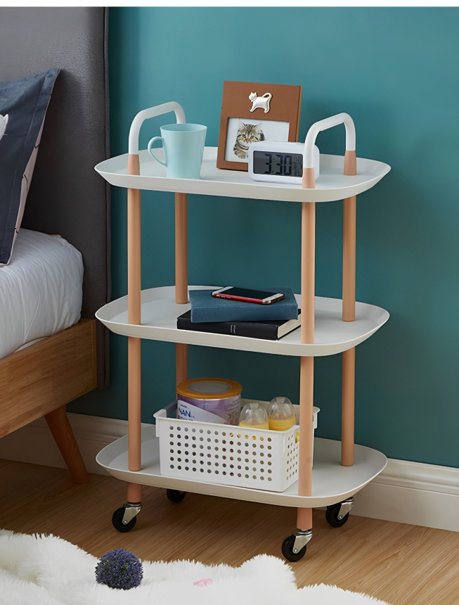 Ραφιέρα - Τρόλεϊ Κουζίνας 3 Επιπέδων με Ροδάκια - Λευκό Χρώμα - 47 x 35 x 84 εκ Ραφιέρα - Τρόλεϊ Κουζίνας 3 Επιπέδων με Ροδάκια - Λευκό Χρώμα - 47 x 35 x 84 εκ