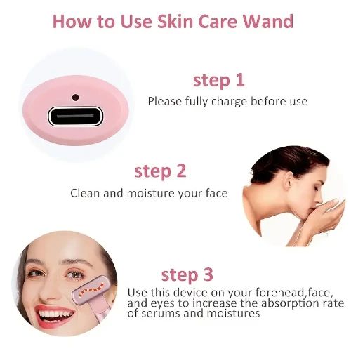 Ραβδί περιποίησης δέρματος 4 σε 1 με κόκκινο φως για το πρόσωπο, τα μάτια και το λαιμό Ροζ Χρυσό Ραβδί περιποίησης δέρματος 4 σε 1 με κόκκινο φως για το πρόσωπο, τα μάτια και το λαιμό Ροζ Χρυσό