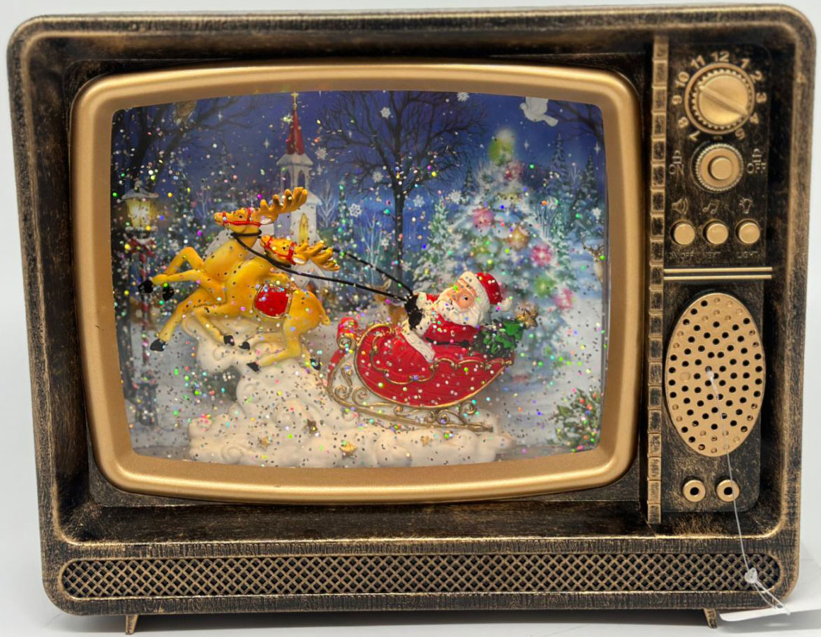 Retro Επιτραπέζια Χριστουγεννιάτικη Διακοσμητική Τηλεόραση με Φωτισμό & Μουσική - 25 x 8,8 x 20.5 - HomeTheory Retro Επιτραπέζια Χριστουγεννιάτικη Διακοσμητική Τηλεόραση με Φωτισμό & Μουσική - 25 x 8,8 x 20.5 - HomeTheory