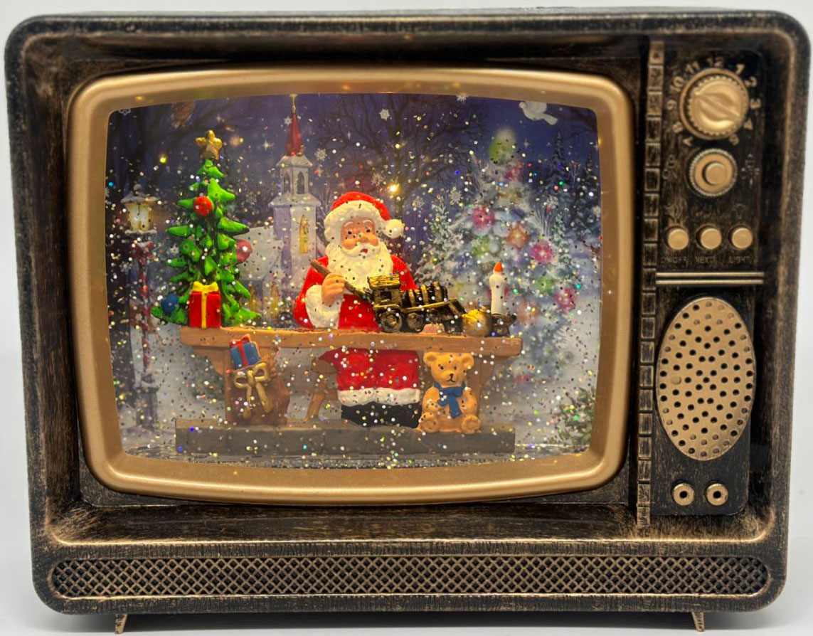 Retro Επιτραπέζια Χριστουγεννιάτικη Διακοσμητική Τηλεόραση με Φωτισμό & Μουσική - 25 x 8,8 x 20.5 - HomeTheory Retro Επιτραπέζια Χριστουγεννιάτικη Διακοσμητική Τηλεόραση με Φωτισμό & Μουσική - 25 x 8,8 x 20.5 - HomeTheory
