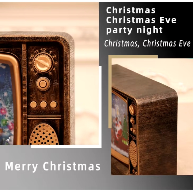 Ρέτρο Επιτραπέζια Χριστουγεννιάτικη Διακοσμητική Τηλεόραση με Φωτισμό - 25 x 8,8 x 20.5 - HomeTheory Ρέτρο Επιτραπέζια Χριστουγεννιάτικη Διακοσμητική Τηλεόραση με Φωτισμό - 25 x 8,8 x 20.5 - HomeTheory