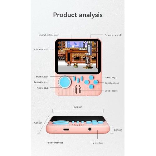 Retro G7 Ηλεκτρονική Παιδική Κονσόλα Χειρός Οθόνη 3.5
