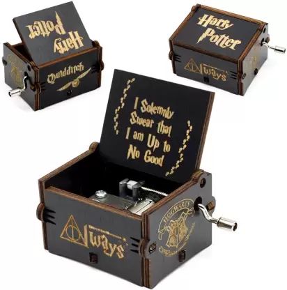 Ρετρό Ξύλινο Χειροκίνητο Μουσικό Κουτί – Harry Potter Μαύρο Ρετρό Ξύλινο Χειροκίνητο Μουσικό Κουτί – Harry Potter Μαύρο