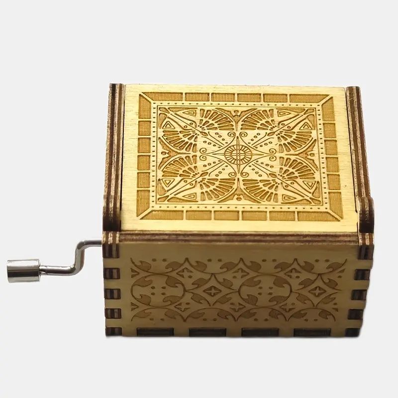 Ρετρό Ξύλινο Χειροκίνητο Μουσικό Κουτί – Η Πεντάμορφη και το Τέρας Ρετρό Ξύλινο Χειροκίνητο Μουσικό Κουτί – Η Πεντάμορφη και το Τέρας