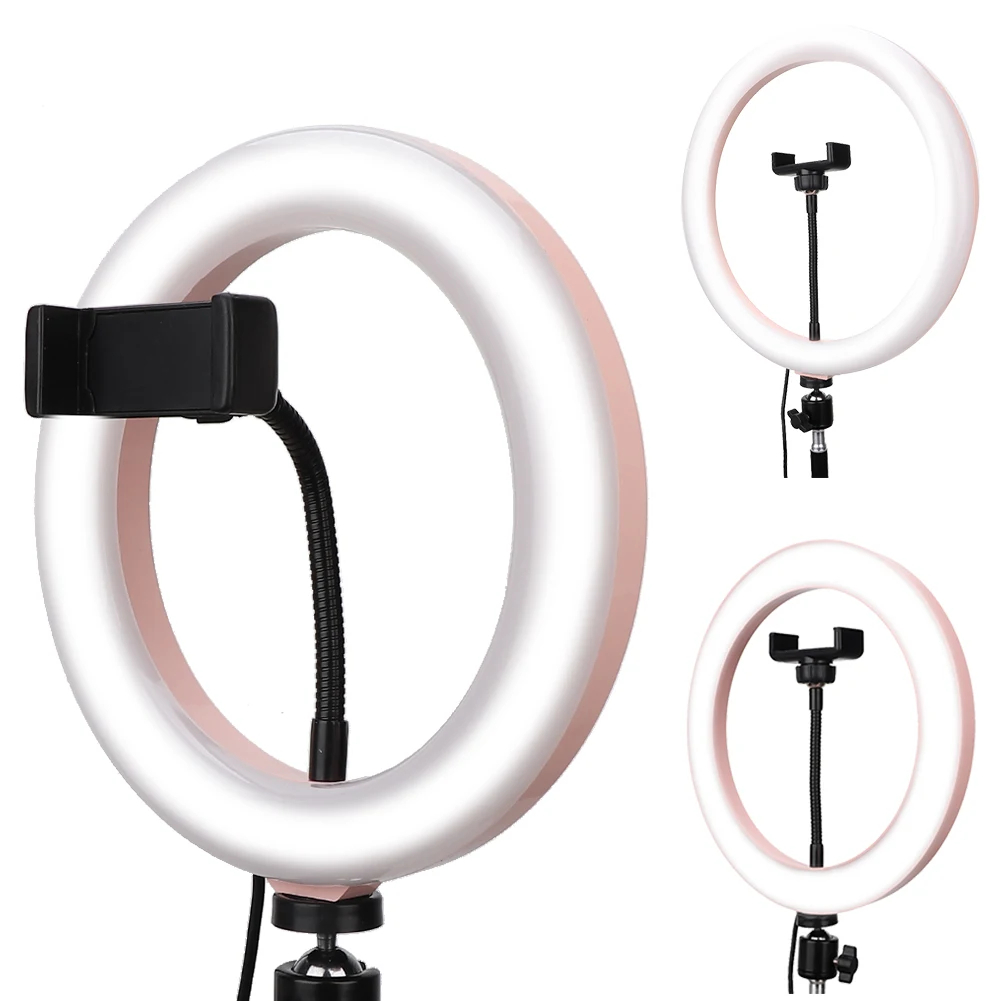 Ring Light 2700-5500K με Βάση για Κινητό, 3 Λειτουργίες Φωτισμού και Ρύθμιση Έντασης 26cm Ring Light 2700-5500K με Βάση για Κινητό, 3 Λειτουργίες Φωτισμού και Ρύθμιση Έντασης 26cm