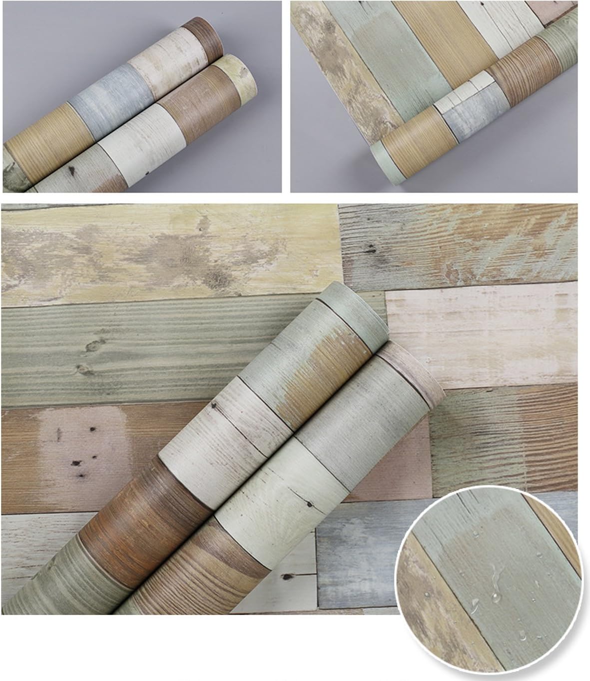 Ρολό Αδιάβροχη Αυτοκόλλητη Ταπετσαρία Ξύλο για Τοίχο και Τζάμι 200x45cm Ρολό Αδιάβροχη Αυτοκόλλητη Ταπετσαρία Ξύλο για Τοίχο και Τζάμι 200x45cm