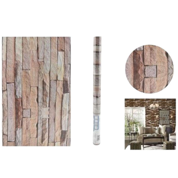 Ρολό Αδιάβροχη Αυτοκόλλητη Ταπετσαρία Τοίχου Πέτρα 3205 200x45cm Ρολό Αδιάβροχη Αυτοκόλλητη Ταπετσαρία Τοίχου Πέτρα 3205 200x45cm