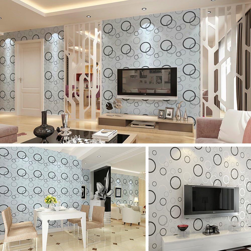 Ρολό Αυτοκόλλητη Αδιάβροχη Ταπετσαρία Τοίχου Μινιμαλ Κύκλοι 200 x 45cm Ρολό Αυτοκόλλητη Αδιάβροχη Ταπετσαρία Τοίχου Μινιμαλ Κύκλοι 200 x 45cm