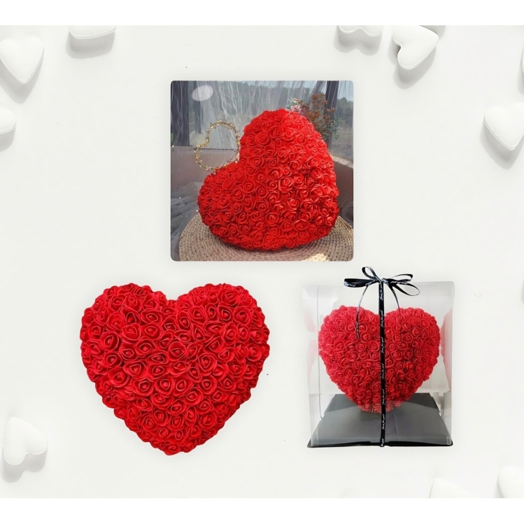 Ρομαντική Καρδιά από Τεχνητά Τριαντάφυλλα - Valentine's Day Sweet Flower Ρομαντική Καρδιά από Τεχνητά Τριαντάφυλλα - Valentine's Day Sweet Flower
