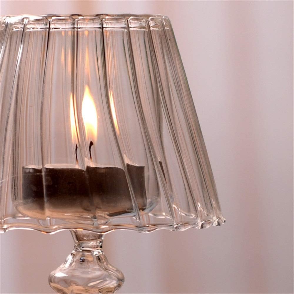 Ρομαντικό Γυάλινο Κηροπήγιο Πορτατίφ 18x5cm Ρομαντικό Γυάλινο Κηροπήγιο Πορτατίφ 18x5cm