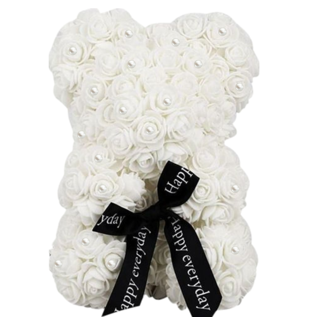 Αρκουδάκι από Τεχνητά Τριαντάφυλλα και Πέρλες 25 cm Αρκουδάκι από Τεχνητά Τριαντάφυλλα και Πέρλες 25 cm