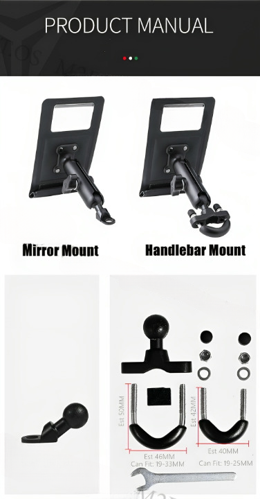 Ρυθμιζόμενη Αδιάβροχη Βάση Στήριξης Κινητού Μηχανής Motowolf Ρυθμιζόμενη Αδιάβροχη Βάση Στήριξης Κινητού Μηχανής Motowolf