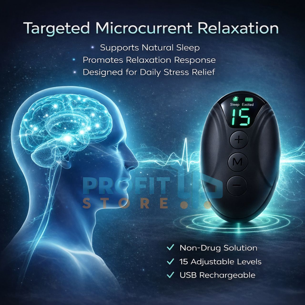 Επαναφορτιζόμενη Mini Συσκευή με Τεχνολογία Μικρορεύματος για Βελτίωση του Ύπνου και Άμεση Χαλάρωση Επαναφορτιζόμενη Mini Συσκευή με Τεχνολογία Μικρορεύματος για Βελτίωση του Ύπνου και Άμεση Χαλάρωση