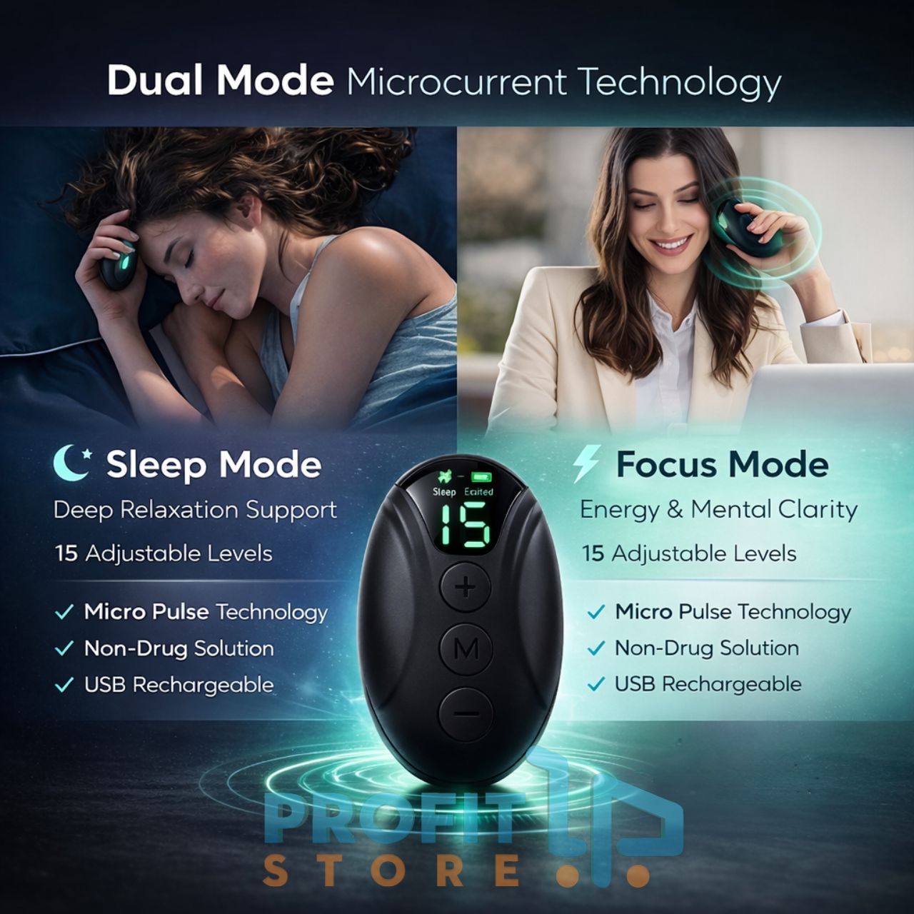 Επαναφορτιζόμενη Mini Συσκευή με Τεχνολογία Μικρορεύματος για Βελτίωση του Ύπνου και Άμεση Χαλάρωση Επαναφορτιζόμενη Mini Συσκευή με Τεχνολογία Μικρορεύματος για Βελτίωση του Ύπνου και Άμεση Χαλάρωση