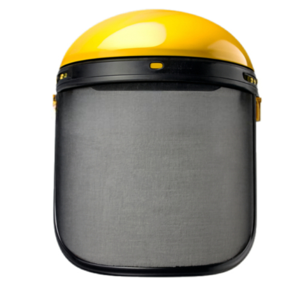 Ρυθμιζόμενη Προσωπίδα Εργασίας με Ενσωματωμένο Καπέλο Προστασίας και Μεταλλική Σίτα Ρυθμιζόμενη Προσωπίδα Εργασίας με Ενσωματωμένο Καπέλο Προστασίας και Μεταλλική Σίτα