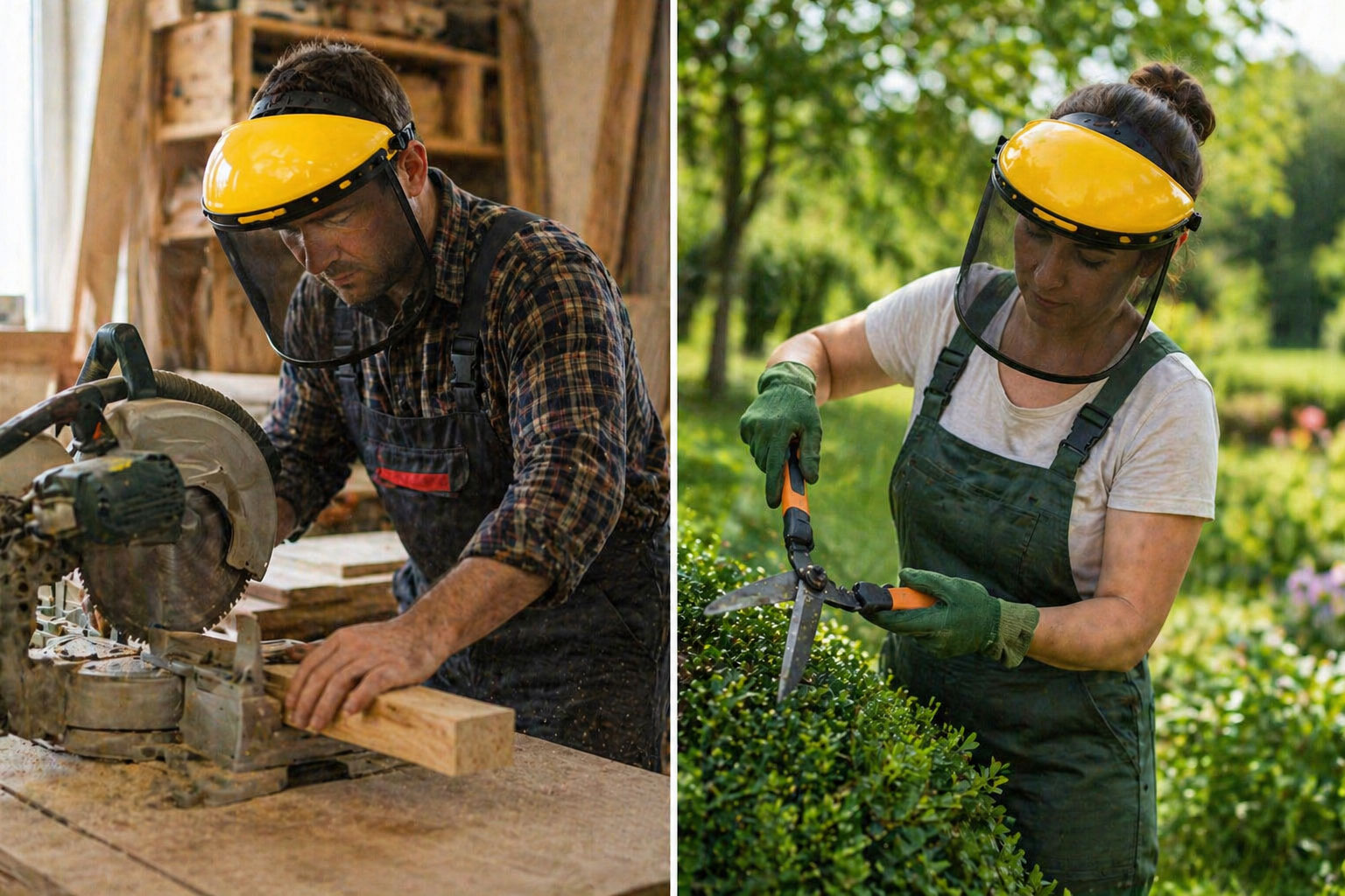 Ρυθμιζόμενη Προσωπίδα Εργασίας με Ενσωματωμένο Καπέλο Προστασίας και Μεταλλική Σίτα Ρυθμιζόμενη Προσωπίδα Εργασίας με Ενσωματωμένο Καπέλο Προστασίας και Μεταλλική Σίτα
