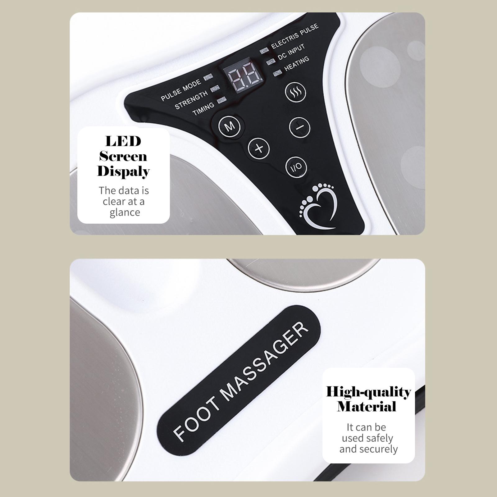 Ρυθμιζόμενη Συσκευή για Μασάζ Ποδιών Ηλεκτροδιέγερσης με Τηλεχειριστήριο από Πλαστικό, 31x30x23 cm Ρυθμιζόμενη Συσκευή για Μασάζ Ποδιών Ηλεκτροδιέγερσης με Τηλεχειριστήριο από Πλαστικό, 31x30x23 cm