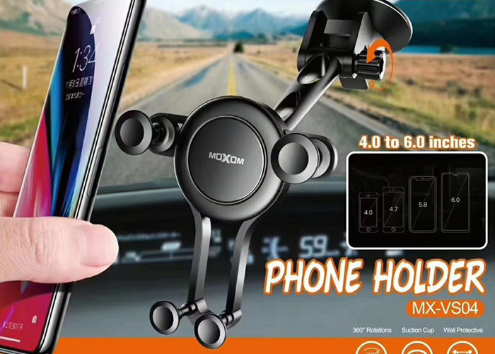 Ρυθμιζόμενη Βάση Κινητού Αυτοκινήτου Moxom με Βεντούζα Ρυθμιζόμενη Βάση Κινητού Αυτοκινήτου Moxom με Βεντούζα