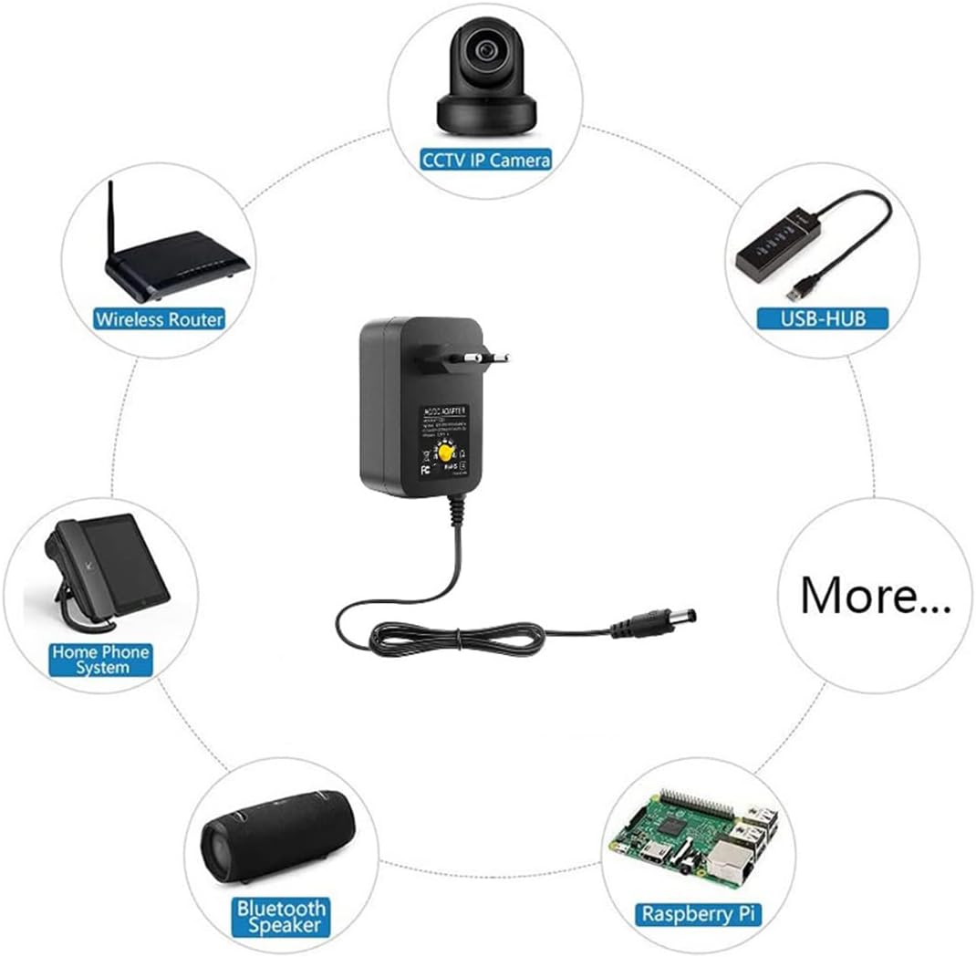 Ρυθμιζόμενο Τροφοδοτικό 3–12V 30W Universal με 8 Αντάπτορες Σύνδεσης - Arrango Ρυθμιζόμενο Τροφοδοτικό 3–12V 30W Universal με 8 Αντάπτορες Σύνδεσης - Arrango