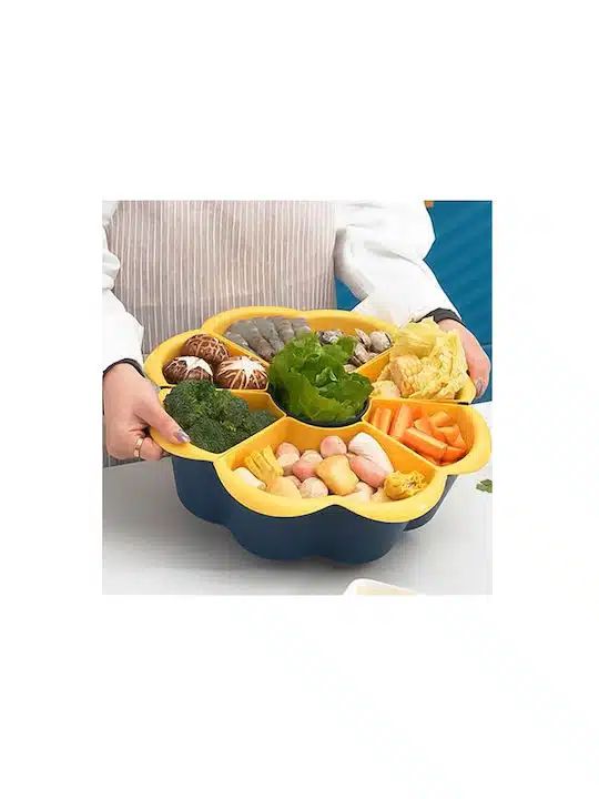 Σαλατιέρα - Ορντεβιέρα με Χωρίσματα 34x12cm Πλαστική – Μπλε Σαλατιέρα - Ορντεβιέρα με Χωρίσματα 34x12cm Πλαστική – Μπλε