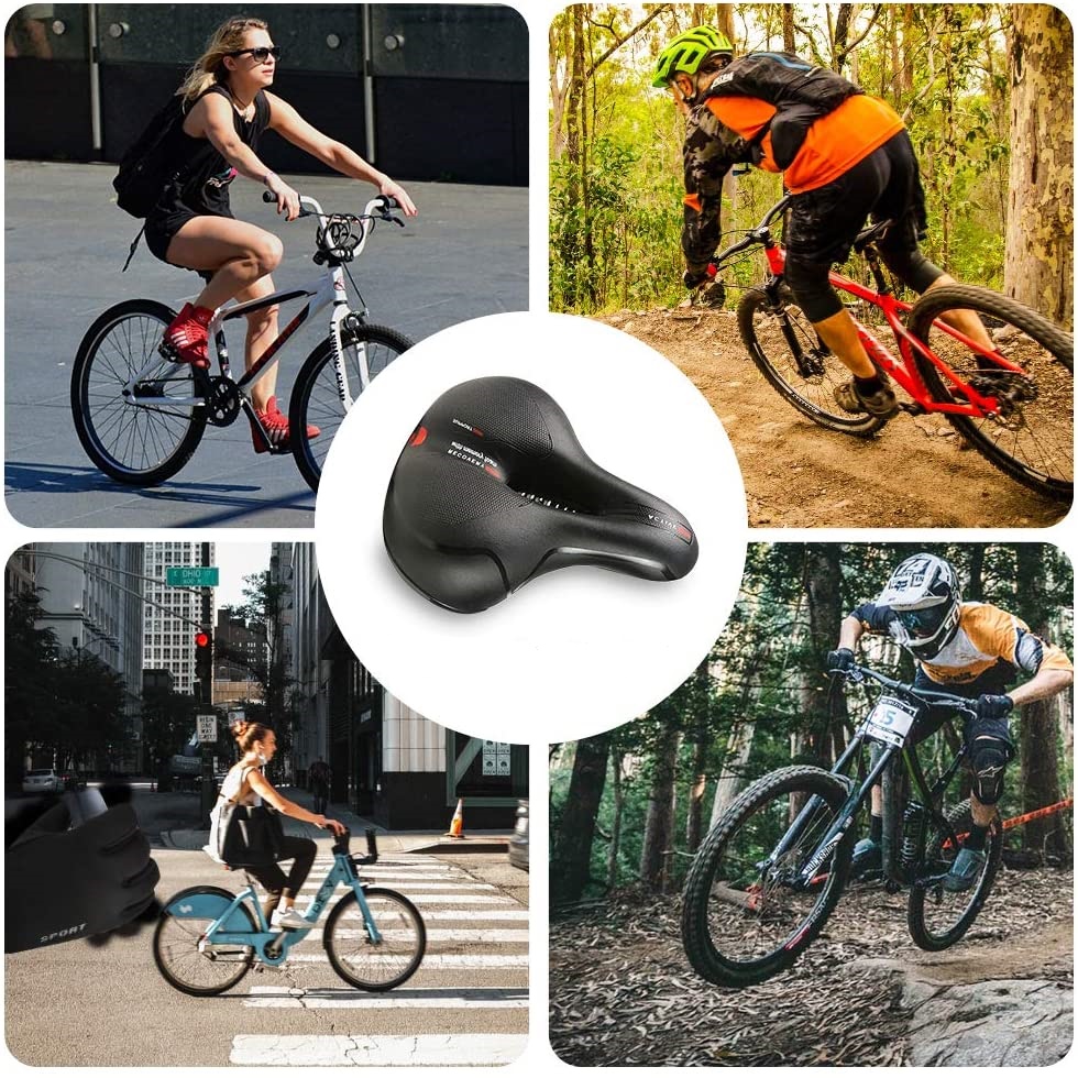 Σέλα Ποδηλάτου με Αεραγωγό & 5 Λειτουργίες Φωτισμού - 24 x 10.5 x 20 cm Σέλα Ποδηλάτου με Αεραγωγό & 5 Λειτουργίες Φωτισμού - 24 x 10.5 x 20 cm