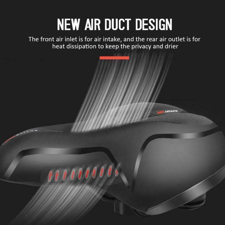 Σέλα Ποδηλάτου με Αεραγωγό & 5 Λειτουργίες Φωτισμού - 24 x 10.5 x 20 cm Σέλα Ποδηλάτου με Αεραγωγό & 5 Λειτουργίες Φωτισμού - 24 x 10.5 x 20 cm