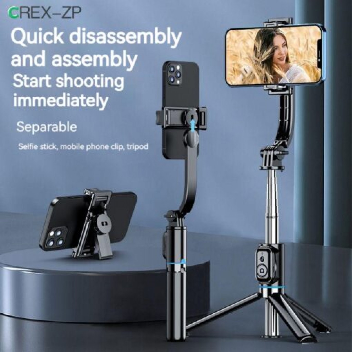 Awei Πτυσσόμενο Μαύρο Selfie Stick 2 σε 1 και Τρίποδο με Ασύρματο Χειριστήριο Awei Πτυσσόμενο Μαύρο Selfie Stick 2 σε 1 και Τρίποδο με Ασύρματο Χειριστήριο