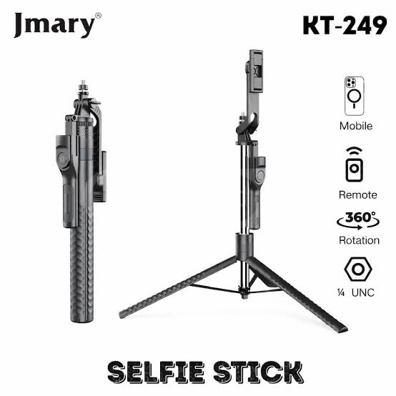 Selfie Stick με Τρίποδο και Bluetooth 160cm Jmary 3 σε 1 Tripod για TikTok και Vlogging Selfie Stick με Τρίποδο και Bluetooth 160cm Jmary 3 σε 1 Tripod για TikTok και Vlogging