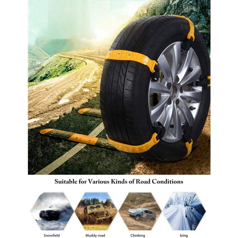 Σετ 10 Αντιολισθητικές Αλυσίδες - Δέστρες Χιονιού – Δρόμου – Λάσπης Πλαστικές Σετ 10 Αντιολισθητικές Αλυσίδες - Δέστρες Χιονιού – Δρόμου – Λάσπης Πλαστικές