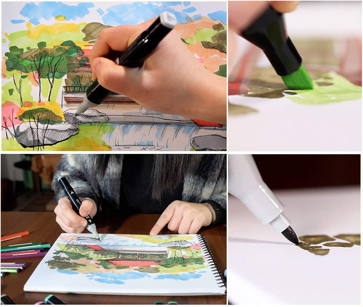 Σετ 168 τμχ Επαγγελματικοί Μαρκαδόροι Ζωγραφικής με Διπλή Μύτη - Βασικά & Παστέλ Χρώματα - Broad & Fine - Με Τσαντάκι Μεταφοράς Σετ 168 τμχ Επαγγελματικοί Μαρκαδόροι Ζωγραφικής με Διπλή Μύτη - Βασικά & Παστέλ Χρώματα - Broad & Fine - Με Τσαντάκι Μεταφοράς